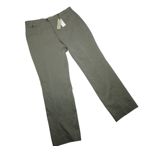 NWT Banana Republic Men's Sz 36x32 Heritage Collection Khaki Striped Pants $180 - Picture 1 of 8